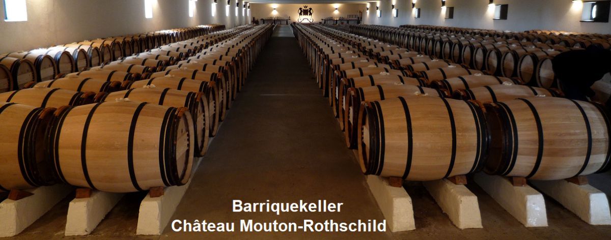 Barriquekeller vom Château Mouton-Rothschild