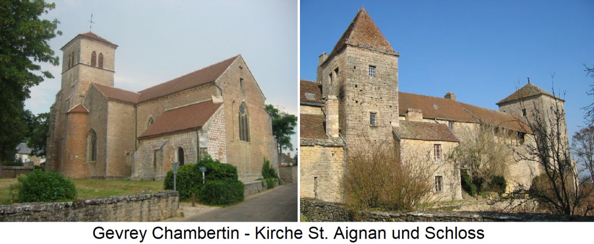  Gevrey-Chambertin - Kirche St. Aignan und Schloss