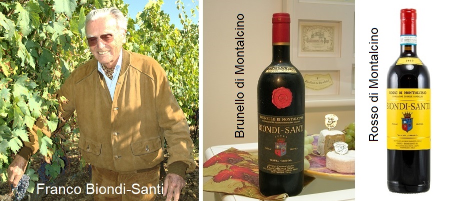 Biondi-Santi - Franco Biondi-Santi, Brunello di Montalcino, Rosso di Montalcino