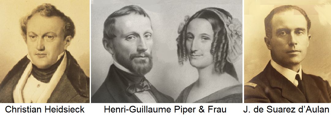 Heidsieck (Piper-Heidsieck) - Henri-Guillaume Piper und Frau, Jean Suarez d’Aulan